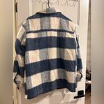 Wonderly Womens Blue and White Plaid Jacket Photo 4