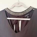 Torrid  Choker Tank Georgette Jeweled Neck Sleeveless Lined Tie Blouse Sz 2 (2X) Photo 8