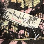 Free People  Heat Wave boho floral Print Maxi Dress, spaghetti strap racer back,S Photo 3