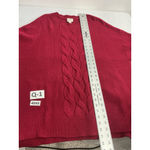 st. john's bay Womans St John’s Bay Pullover Sweater 2 X Red Long Sleeve Crewneck Photo 5