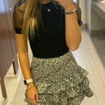 Vestique Black Puff Sleeve Knit Top Photo 0