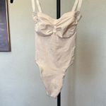 SKIMS ‎ Seamless Sculpt Strapless Thong Bodysuit Sand Size S Photo 3