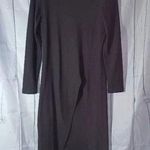 FHQ long sleeve turtle neck dress with slit on the side NWT Black Size M Photo 0