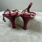 Burberry Burgundy Floral Women Shoes SZ:7 Photo 5