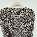 Jones New York Leopard Print Blouse 3X Plus Size Animal Print Button Photo 2