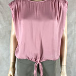 Naked Zebra Mauve Blouse with Tie Detail Photo 0