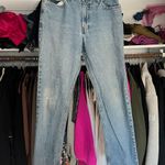 Tommy Hilfiger Vintage 90s  light wash distressed relaxed fit low rise jeans Photo 9