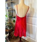 California Dynasty Red Lace Trim Slip Chemise Nightgown Medium Made USA Photo 1