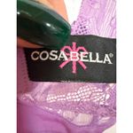 Cosabella  purple mesh lace thick strapped bra bralette sexy lingerie size medium Photo 3