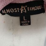 Zumiez Almost Famous pink pastel tassel tie cardigan size large Photo 6
