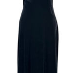 VTG Y2K 90s Marian & Maral Black Velvet Sleeveless Maxi Dress Gothic Witch Small Photo 0