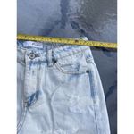Kancan Size Small Distressed High Rise Jean Shorts Cuffed Light Wash Photo 5