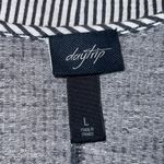 Day Trip Striped Short Sleeve V-neck Shirt with Side Slits A95* Photo 2