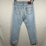 Levi's Levi’s Light Wash 501 High Rise Distressed Jeans‎ Photo 3
