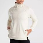 Athleta  Oatmeal Cozy Karma Funnel Neck Side Zip Pullover Sweatshirt Size M Photo 0