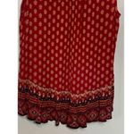 Patrons of Peace Women's Sangria Floral Embroidered Indian Tank Top Red Small Photo 6