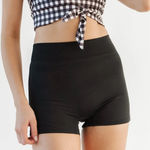 Lime Ricki  black high waist boy short swim bottoms Photo 0