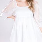 Entro White Babydoll Dress Photo 1