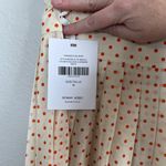 Ronny Kobo Womens Medium Kensington Polka Dot Maxi Skirt Orange Photo 4