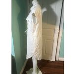 Free People  Linen Button Up Shirt Dress SzM Photo 3