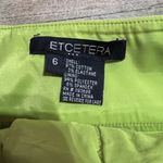 Etcetera Women's Tiered Layered Woven Fully Lined Skirt Bold Lime Green Size 6 Photo 4