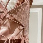 La Femme  Mauve BRAND NEW 30432 Beaded Plunging V-Neck SIZE 4 Photo 14