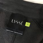 Lysse  Dark Brown Vegan Leather Faux stretch Moto motorcycle biker jacket women M Photo 8