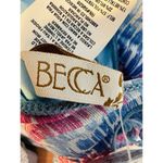 Becca Joshua Tree One-Piece Swimsuit Medium Plunge Neck Tie Back Adjustable NWT Photo 6