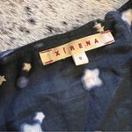 XIRENA Written In The Stars Voile Wrap Midi Dress Navy Blue Star Print Size S Photo 7
