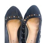 Torrid Black Ballet Flats Faux Suede Vegan Laser Cut Studded Black Size 8.5W Photo 2