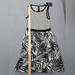 Peter Som Peter‎ Som for DesigNation Size 0 NWT Kohl's White Black Floral Striped Dress Photo 6