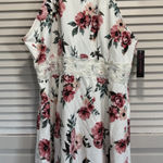 No Boundaries No‎ Boundaries Fit Flare Floral Halter Neck Dress Size 3XL Zip/Peek A Boo Back Photo 0