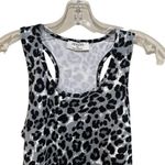 Zenana Outfitters leopard print racer back tank bodysuit grey size medium Photo 2