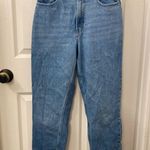 Abercrombie & Fitch Light Blue High Rise Straight Leg Jeans Photo 1