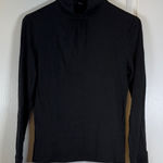 Brooks Brothers  Black Mock Neck Long Sleeve Shirt Size XS EUC #5828 Photo 0