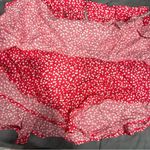Urban Romantics NEW Red & White Polka Dot Belted Skort Size Medium Photo 4