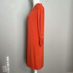 Michael Kors  Lace Up Shirt Dress Orange Size Medium Photo 4