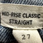 Madewell  Mid-Rise Classic Straight Jeans Distressed Cropped Mid Rise Blue 27 Photo 4