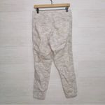 Athleta Women's Cream Beige Camo Print Cabo Tide Linen Jogger Pants size 4 Photo 5