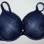 Cacique  Navy Blue with Lace Underwire Bra Photo 0