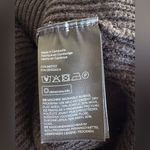 H&M  Mock Neck Hi-Low Boxy Cropped Sweater Black Wool Blend Size Small Photo 5