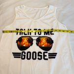 READ ⬇️ Top Gun Talk to me Goose Tank Top Women’s Size Medium Photo 5