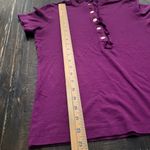Tory Burch  Ruffle Polo Shirt Women's Size Medium Photo 6