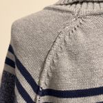 Karen Scott Woman’s Gray and Blue Sweater Photo 3