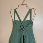 Madewell  Tie-Back Cami‎ Midi Dress in Trellis Green Photo 3