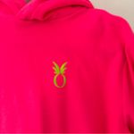 Dudley Stephens Pineapple Logo Hooded Sweatshirt Womens XS Bright Pink Photo 1