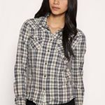 ALLSAINTS Spitalfields Parson Button Down Plaid Women Shirt Size 8 Western Rodeo Photo 0