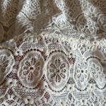 Eliza J  Ivory White Crochet Lace Tiered Boho Cotton Maxi Dress size 2,$178 Photo 2