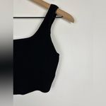 Babaton Aritzia  Sculpt Knit Square Neck Cropped Black Tank Top Women’s Sz M Photo 5