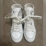 Zadig & Voltaire Leather High-Top Platform Lightning Blot Zipper Studded Sneaker Photo 6